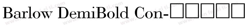 Barlow DemiBold Con字体转换
